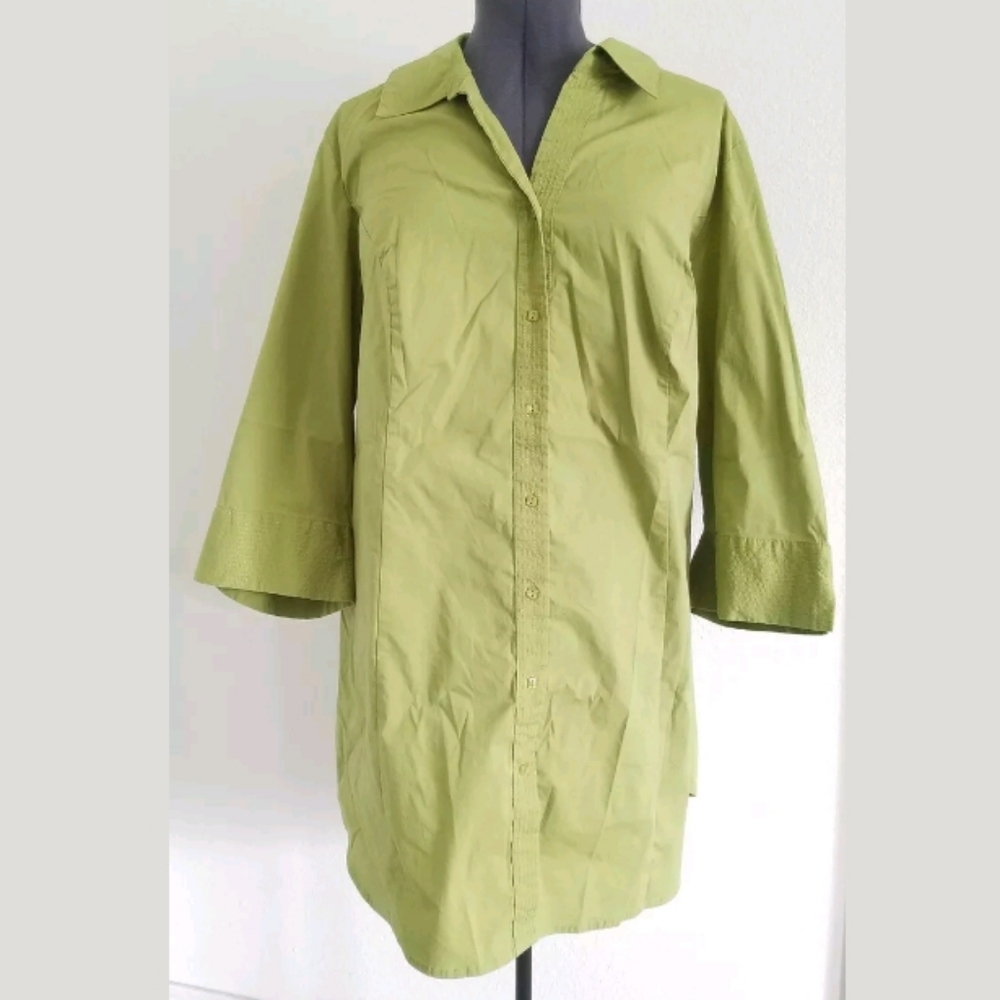 NEW Lane Bryant Button Front Blouse Top
